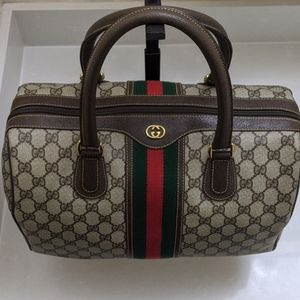 Gucci Vintage Large Ophidia Boston Bag